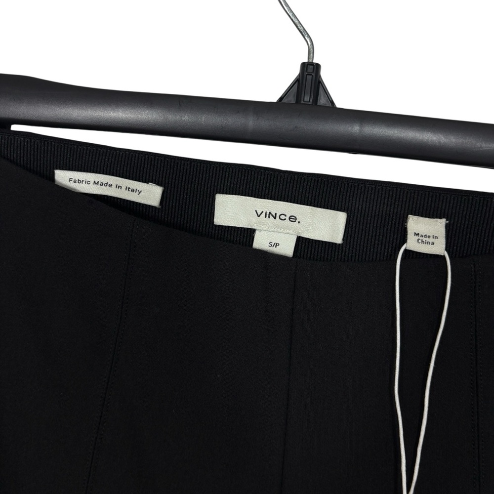 VINCE $295 Black Stitch Front Seam Ponte Legging S - Picture 6 of 8